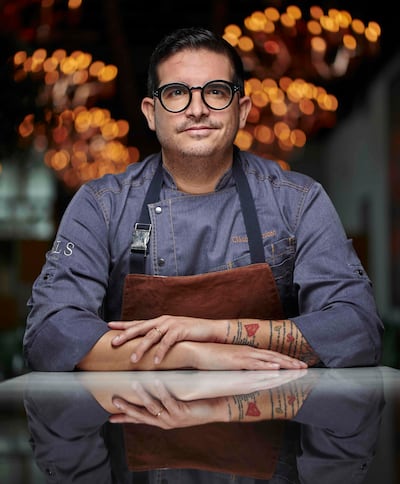 Chef Claudio Cardoso says liquid nitrogen is a great cooking tool and should not be used as more than that. Photo: SLS Dubai Hotel
