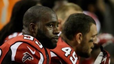 Brian Banks is trying to find his way into the Atlanta Falcons squad. AP Photo