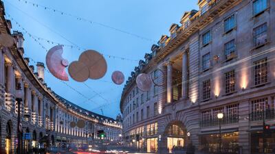 Regent Street at Christmas time. Photos.London