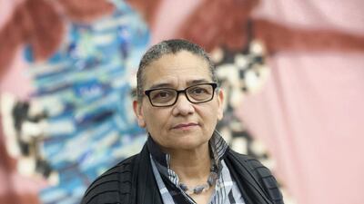 Lubaina Himid. Courtesy of the artist and Hollybrush Gardens. Photo by Edmund Blok for Modern Art Oxford