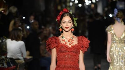 Dolce & Gabbana’s Alta Moda couture show in Naples, Italy. Courtesy Dolce & Gabbana