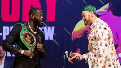Deontay Wilder and Tyson Fury promise a quick fight. EPA