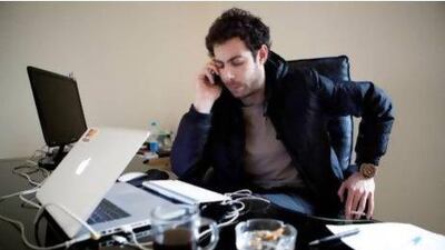 Rami Jarrah, the co-director of the ANA New Media Association in Cairo. The organisation trains citizen journalists in Syria and broadcasts their stories on its YouTube channel. Bridgette Auger for The National