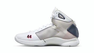 The trainers feature '44' embroidered on the toe to celebrate Obama being the 44th president of the US.