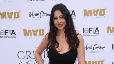 Maisa Abd Elhadi receives an award.