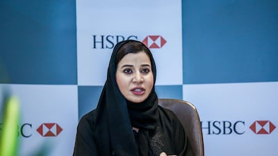 Raja Al Mazrouei, chief executive of the DIFC Fintech hive, says the UAE is taking a lead in the whole region by having the regulation, the funding, and the incubators for fintech. Victor Besa for The National