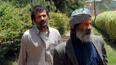 Salem Mussa Marhabi, left, with his elder brother Suleiman in Sanaa.