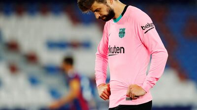 Gerard Pique, 6 - Initially steady as Barca attempted to go back to the top of the table with two games to play but then unable to marshal the defence and, in the words of manager Koeman: “the whole team defensively was not at the level which was required". EPA