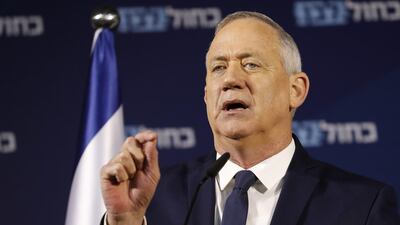 Retired Israeli General Benny Gantz is the main opposition rival to Prime Minsiter Benjamin Netanyahu. AFP