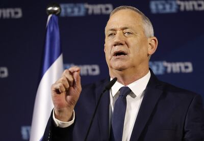 Retired Israeli General Benny Gantz is the main opposition rival to Prime Minsiter Benjamin Netanyahu. AFP