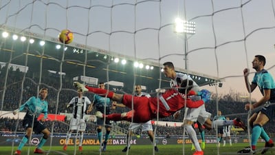 Juventus' Cristiano Ronaldo scores their second goal REUTERS