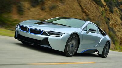 The BMW i8 may only use the same basic engine as a Mini Cooper, but thanks to lightweight construction it can hit 100 kph in 4.4 seconds. Its electric technology means that its fuel economy is an impressive 2.1L per 100km. Courtesy BMW