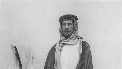 DNH0P0 Sir Wilfred Thesiger in Saudi Arabia. J&K collection. Image shot 1947. Exact date unknown. jan & katie robinson / Alamy Stock Photo