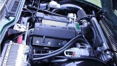 The General Motors V8 pumps out 275hp and more than 407Nm of torque, much more than the original Triumph engine. David Booth for The National