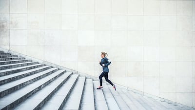 Try walking or running up and down stairs at home or in your office regularly throughout the week. Getty