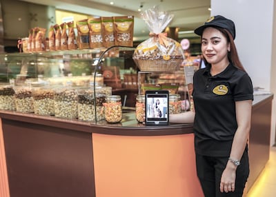 The Let's Popcorn counter at Times Square Dubai. Victor Besa / The National