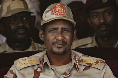 Gen Mohamed Dagalo has retained his position as deputy chairman of Sudan's ruling Sovereign Council. He is also commander of the paramilitary Rapid Support Forces. AFP