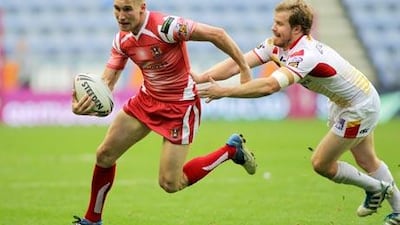 Sam Tomkins, left, will play for the Barbarians against England, in a cameo switch from league to union.