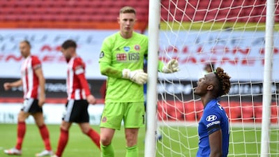 SHEFFIELD UNITED RATINGS: Dean Henderson 7: Not put under much pressure, to be fair, but whatever he did, he did well. One good save from James' speculative strike in first half, another header hit straight at him from Giroud after the break. Dominated the penalty area, unlike his Chelsea counterpart. Getty