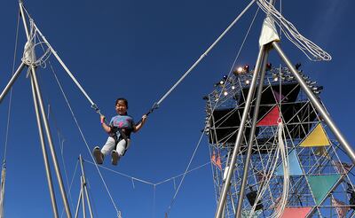 There's always plenty of activities for children at the Mother of the Nation festival. Satish Kumar / The National