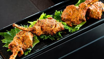 Spice Mela’s tandoori lamb is expensive but divine. Courtesy Rosewood Abu Dhabi