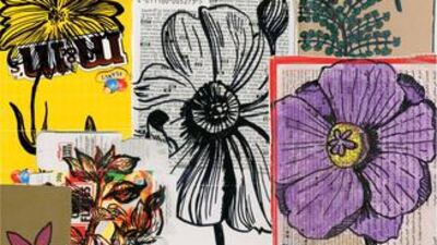 An artwork from the Rivers of the World exhibition at Dubai Airport, Terminal 3.