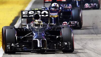 McLaren driver Kevin Magnussen of Denmark says the point he earned for finishing 10th at Singapore was the 'hardest' he has ever earned in Formula one. Toshifumi Kitamura / AFP