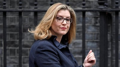 Britain's new Defence Secretary Penny Mordaunt is seen outside of Downing Street in London. REUTERS