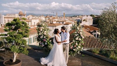 Florence in Italy is the fifth most expensive place to organise a destination wedding, which would cost $33,569. Getty