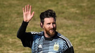Lionel Messi is with the Argentina squad preparing for the World Cup in Russia. Marcelo Endelli / Getty Images