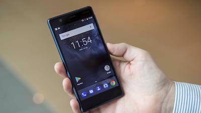 The Nokia 3's main selling point is its sleek design. Antonie Robertson / The National