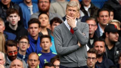 Arsenal manager Arsene Wenger looks on from the touchline. John Sibley / Reuters