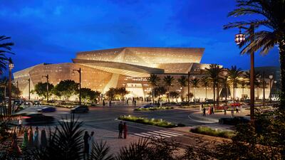 A rendering of the planned Royal Diriyah Opera House. Photo: Diriyah Company