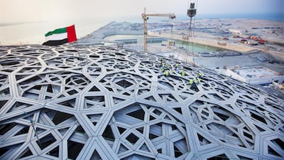 Authorities are now aiming for a late 2016 opening for the Louvre Abu Dhabi on Saadiyat Island. Christopher Pike / The National