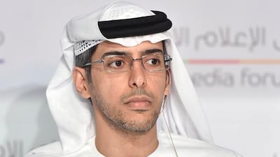 The National’s editor-in chief, Mohammed Al Otaiba, during the opening session of the forum. “The reader’s expectancy is based on values, transparency and facts. Today’s reader is sophisticated,” he told the forum.