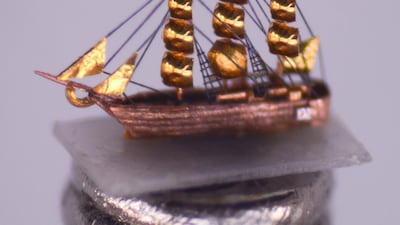 Golden Galleon Courtesy Willard Wigan