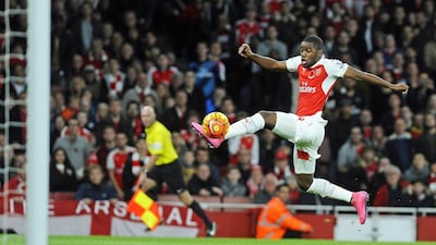 While not normally an Arsenal regular, Joel Campbell has been given a run in the team due to an ongoing injury crisis. Gerry Penny / EPA