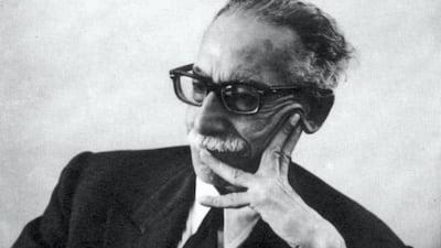 Egyptian author Tawfiq al-Hakim pictured in the 1970s. Alamy