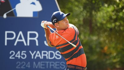 DUBAI, UNITED ARAB EMIRATES - NOVEMBER 16: Sergio Garcia of Spain tees off on the 4th hole during day two of the DP World Tour Championship at Jumeirah Golf Estates on November 16, 2018 in Dubai, United Arab Emirates. (Photo by Ross Kinnaird/Getty Images)