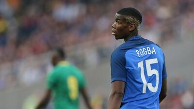 Paul Pogba shown during Euro 2016. David Vincent / AP Photo / May 30, 2016