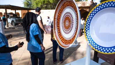 Harees plates on display. Victor Besa / The National