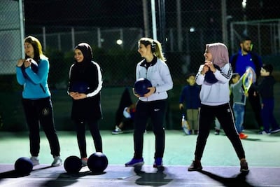 Women work out at an F45 Training session. Courtesy F45 Training Karada