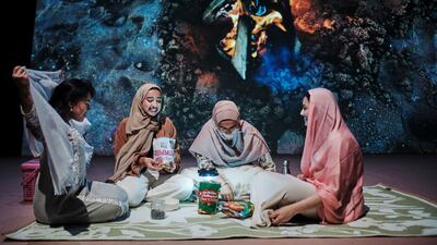 Co-created by Emirati playwright Reem Almenhali and award-winning director Joanna Settle, 'Al Raheel | Departure' explores the depth and diversity of life as a woman in the UAE. Photo: NYU Abu Dhabi Arts Centre