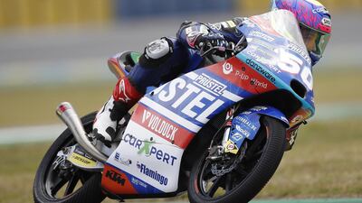 Swiss Moto3 rider Jason Dupasquier in Le Mans, France. EPA