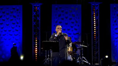 Nabil Shuail performs at the Mawazine music festival in Morocco. Youness Hamiddine / Mawazine Festival