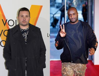 Kim Jones and Virgil Abloh. Getty