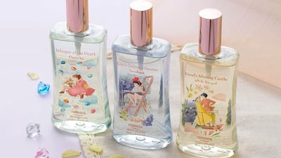 The fragrances include Whispers of the Heart, Kiki's Delivery Service and Howl's Moving Castle. Photo: Studio Ghibli