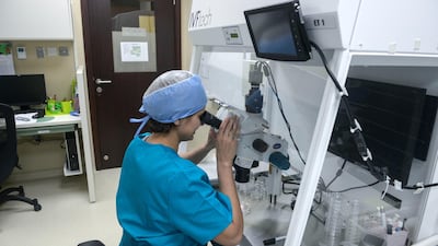 Doctors have successfully helped a woman, who was left in fertile due to cancer, have a baby after her eggs were frozen five years earlier. Khushnum Bhandari/ The National