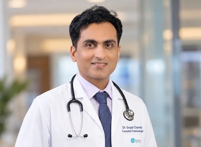 Dr Gopal Chawla, consultant pulmonologist at NMC Royal Hospital DIP, Dubai. NMC
