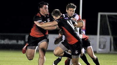 It was a tough tackling encounter as Jebel Ali Dragons triumphed.